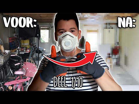 #1 Wij gaan van onze GARAGE een STUDIO maken! (Make-over video)