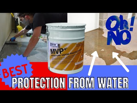 HOW TO MOISTURE SEAL CONCRETE FLOOR, WET SUBLOOR, MOISTURE PROBLEMS WITH FLOORING, BOSTIKS MVP4