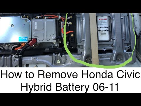 How To Remove Honda Civic Hybrid Battery 06-11 IMA