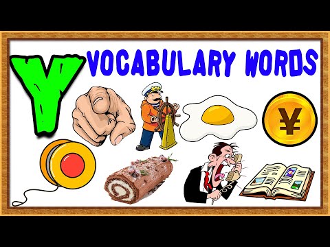 Vocabulary Words For Kids | Words From Letter Y | Words That Start with Y