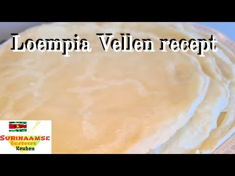 Loempiavellen recept | spring roll sheets recipe | EN subtitle |