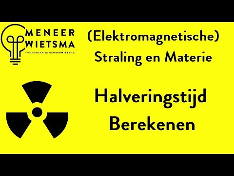 Natuurkunde uitleg (Elektromagnetische) Straling 5: Halveringstijd Berekenen